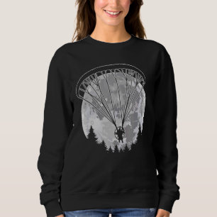 Sweatshirt Pilote de paramoteur à Pleine lune électrique
