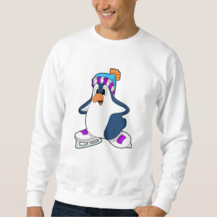 Sweatshirt Pingouin at Ice skating with Ice skates
