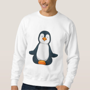 Sweatshirt Pingouin au Yoga Fitness en Assis