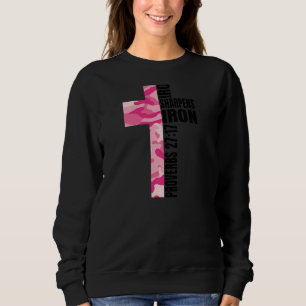 Sweatshirt Pink Camo Cross Christian Meilleur Ami Bible Verse