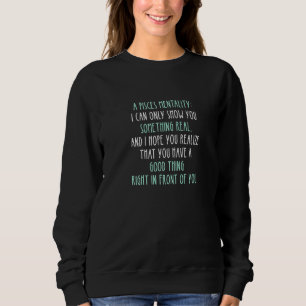 Sweatshirt Pisces Faits Astrologie Citation Horoscope Symbole