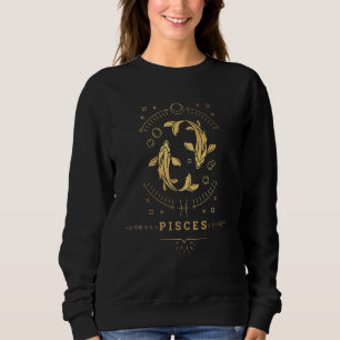 Sweatshirt Pisces signe Zodiaque Nouveauté Graphique Tee - sh