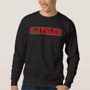 Sweatshirt Piste de ski de fond de biathlon skieur
