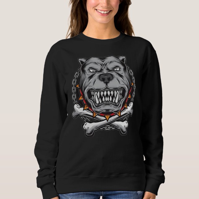 Sweatshirt Pitbull Chien Classique (Devant)