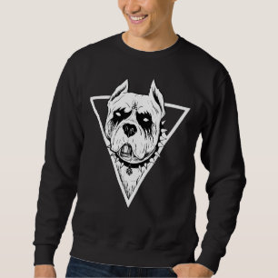 Sweatshirt Pitbull gothique pour Amoureux des chiens Hallowee