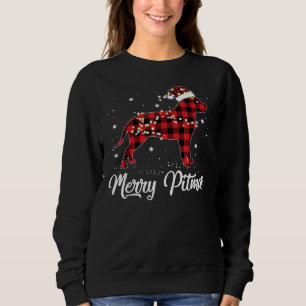 Sweatshirt Pitbulle de buffle rouge Joyeux Pitmas Pit Bull Ch
