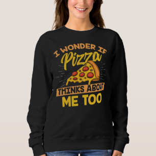 Sweatshirt Pizza Cuisine Lover Ventilateur Cuisine Gourmande