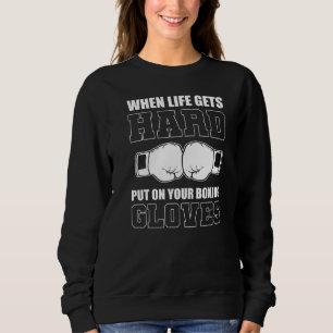 Sweatshirt Placer Gants de boxe Champion de boxe