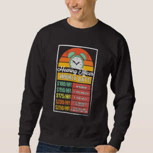 Sweatshirt Plafonnement du tarif horaire de l'agent d'audienc