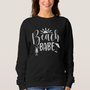 Sweatshirt Plage Babe Summer Vacances Souvenir
