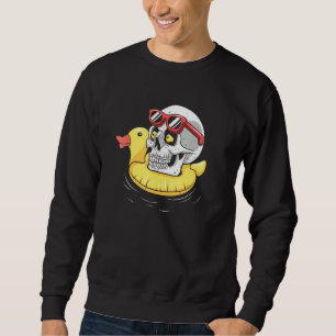 Sweatshirt Plage Skull Summer Goth