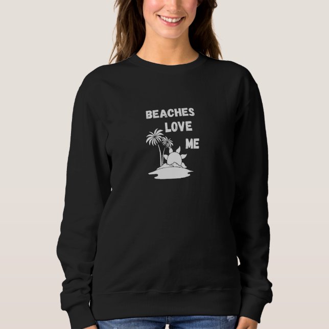 Sweatshirt Plages Qui M'Aiment (Devant)