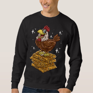 Sweatshirt Plaisanterie gaufre de poulet