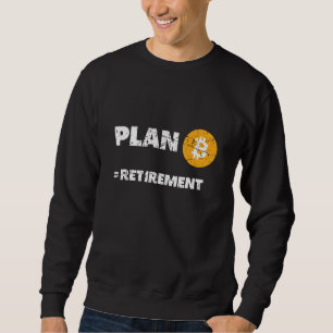 Sweatshirt Plan Bitcoin B Retraite Crypto Btc Cryptomonnaie