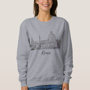 Sweatshirt Plan d'architecture du centre historique de Rome I
