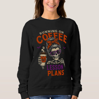 Sweatshirt Plans de cours sur le café qui coule à flots pour 