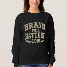 Pleine Batterie Cérébrale Faible Typographie Vinta
