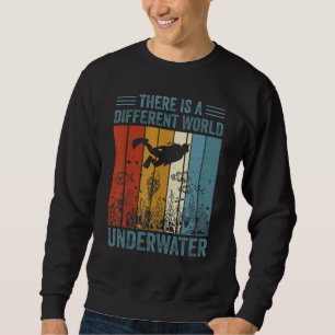Sweatshirt Plongée cool Sous-Marine Dans Un Style Très Vintag