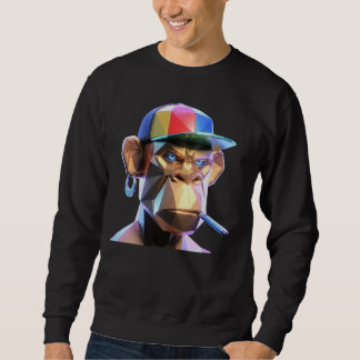 Sweatshirt PLP Cyber Titan Geometric Ape Hoodie - Futuriste