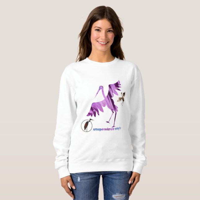 Sweatshirt Plume & Grâce (Devant entier)