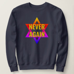 Sweatshirt PLUS JAMAIS Holocauste YOM HASHOAH