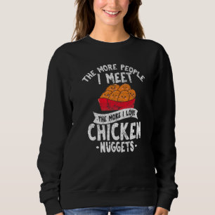 Sweatshirt Plus je rencontre de personnes, plus j'aime les nu