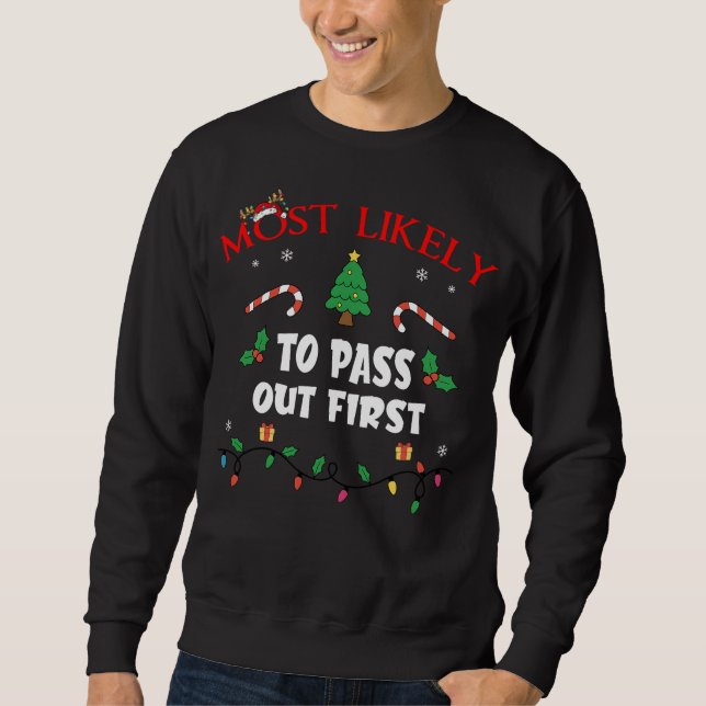 Sweatshirt Plus susceptible de s'évanouir en premier Funny Fa (Devant)