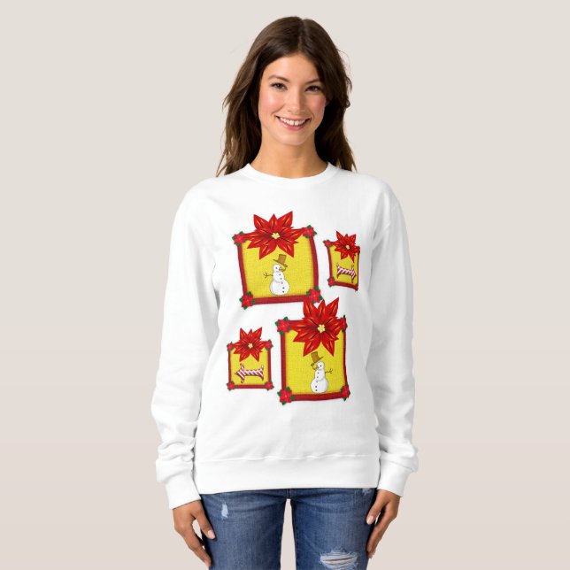 Sweatshirt Poinsettia (Front Full)