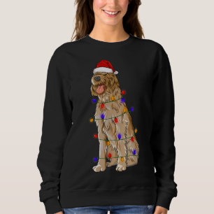 Sweatshirt Pointeur à poils durs Griffon Dog portant Noël
