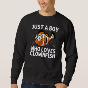 Sweatshirt Poisson clown cool pour garçons Enfants Poisson cl