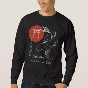 Sweatshirt Poisson Koï personnalisé inspiré de l'Asie