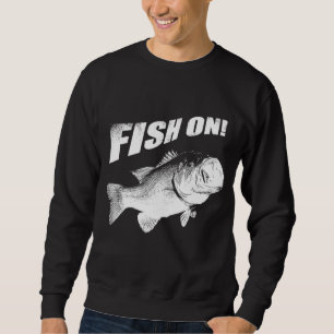 Sweatshirt Poissons de basse de large ouverture dessus