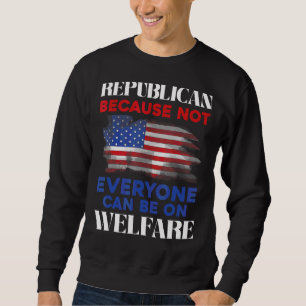 Sweatshirt Politique républicaine Drapeau américain conservat