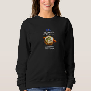 Sweatshirt Pomme de terre cuite au four hot dog Idaho Ciboule