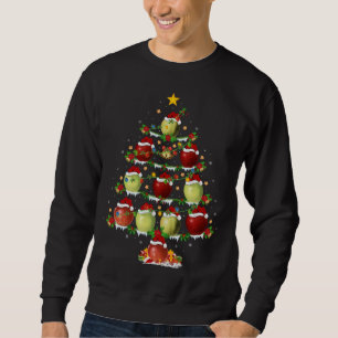 Sweatshirt Pomme Fruit Amant Xmas Éclairage Pomme Noël Tr