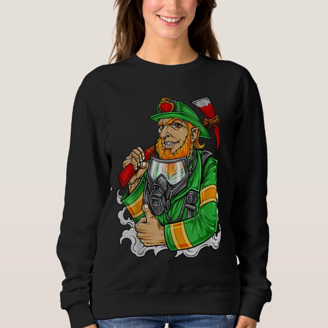 Sweatshirt Pompier de la Saint-Patrick (Devant)