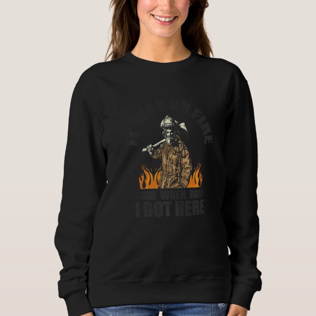 Sweatshirt Pompier Pompier Pompier Secourt Pompier (Devant)
