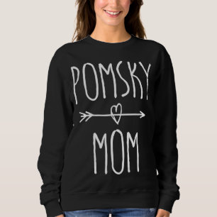 Sweatshirt Pomsky Maman Cute Pomeranian Husky Amoureux des ch