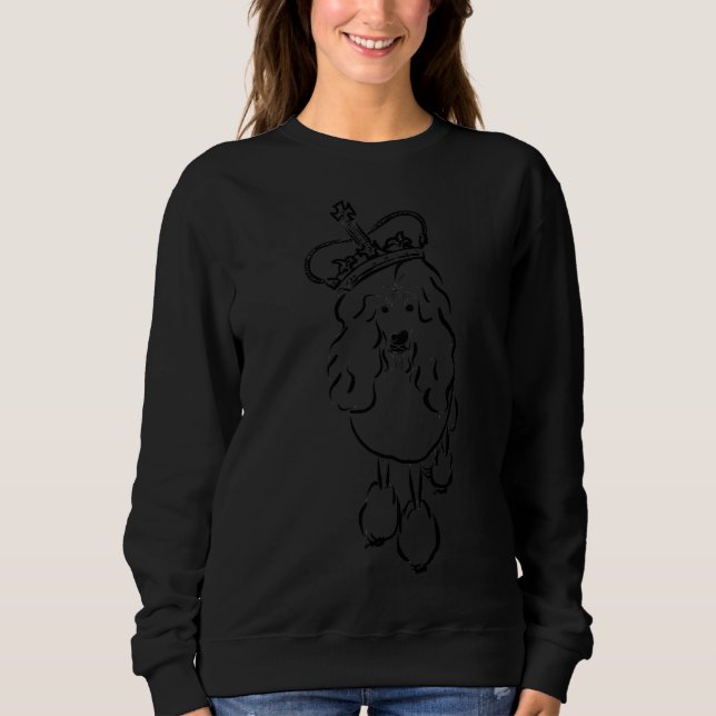 Sweatshirt Poodle roi (Devant)