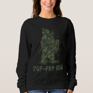 Sweatshirt Pop Pop Bear Fier Papa Famille Fête des pères Camo