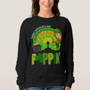 Sweatshirt Poppin' Pop It Boho Arc-en-ciel Saint Patrick's Da