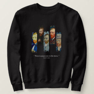 Sweatshirt Portrait et citation de Vincent Van Gogh 