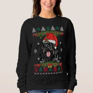 Sweatshirt Portugais Water Dog Xmas Santa Hat Funny Ugly Chr