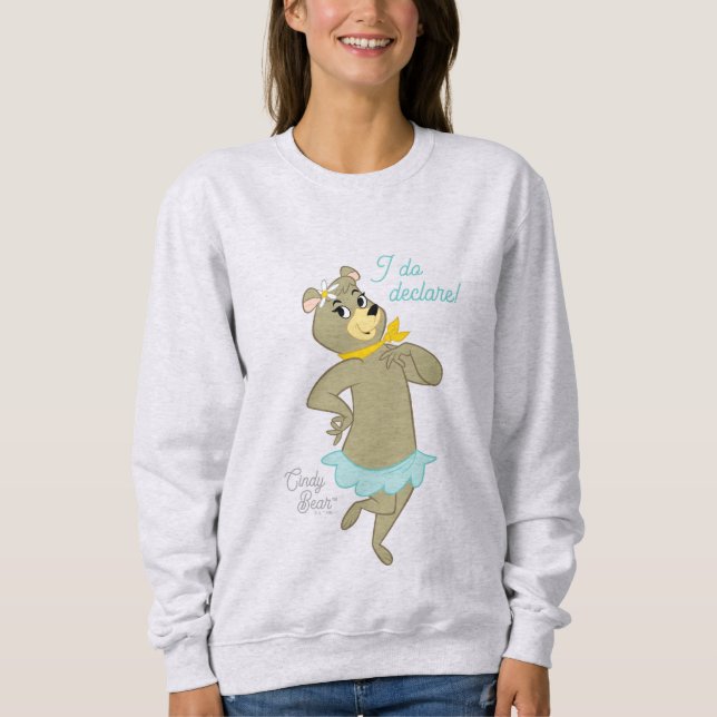 Sweatshirt Pose Joueuse de Cindy Bear (Devant)