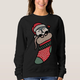 Sweatshirt Possum Bébé mignon en Pajama de Noël Sock Xmas