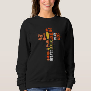 Sweatshirt Poterie dans mes veines Jésus dans mon coeur Céram
