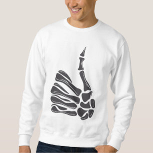 Sweatshirt Pouce en l'air Main de Squelette