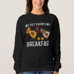 Sweatshirt Poulet cool Pour Hommes Femmes Rooster Hen Poussin