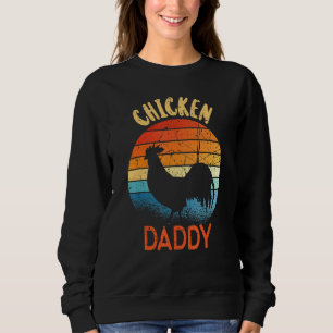 Sweatshirt Poulet papa Volaille Papa Fermier Fermier Retro Vi