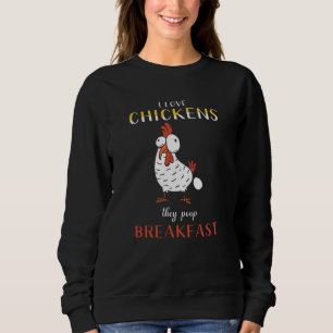 Sweatshirt Poulets De Poulet Dit Drôle